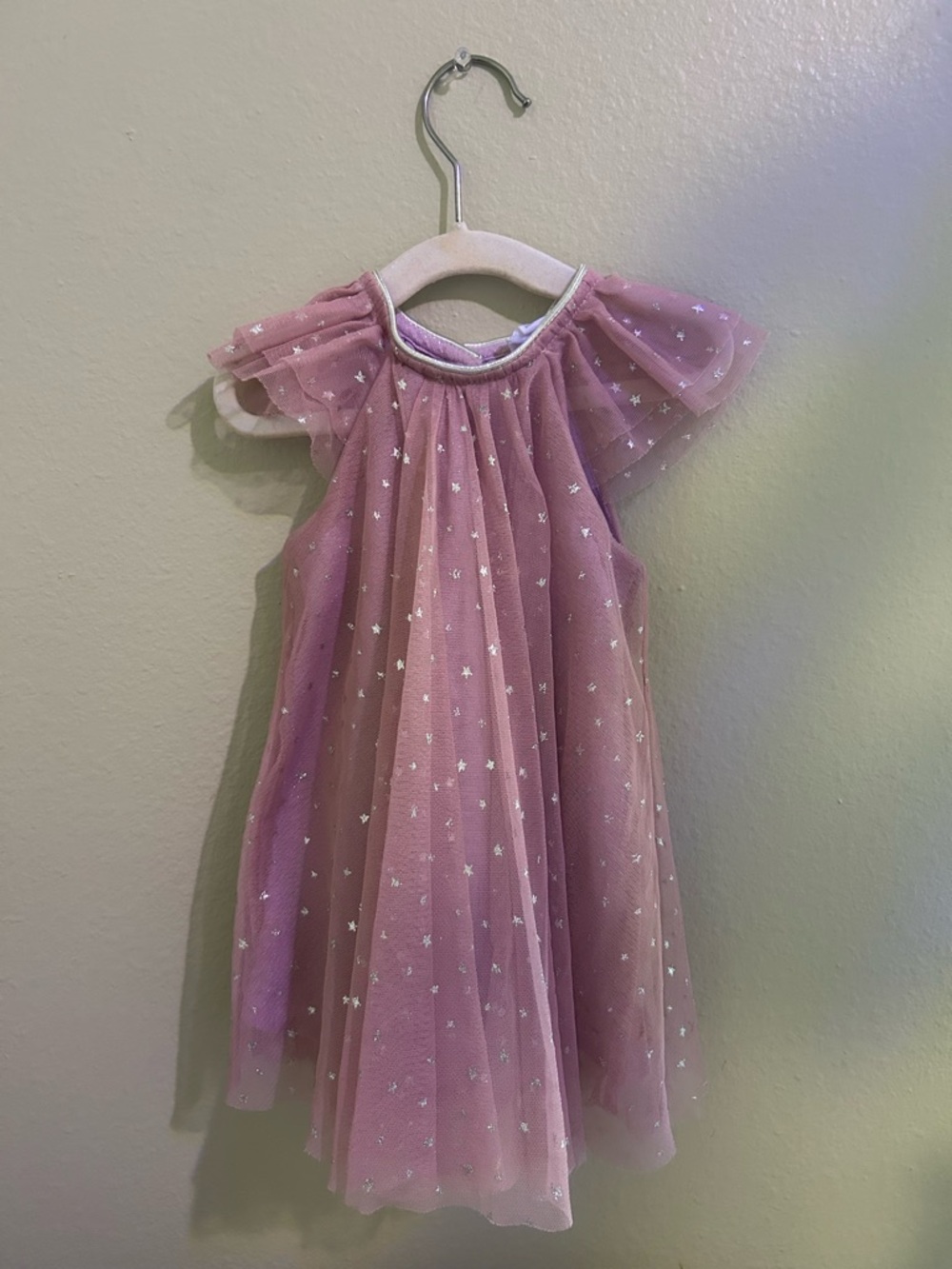 H&M Dusty Pink Tulle Starry Dress